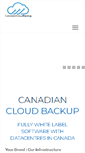 Mobile Screenshot of canadiancloudbackup.com